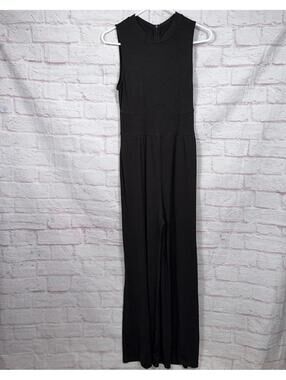 Cider Medium Black Sleeveless Jumpsuit